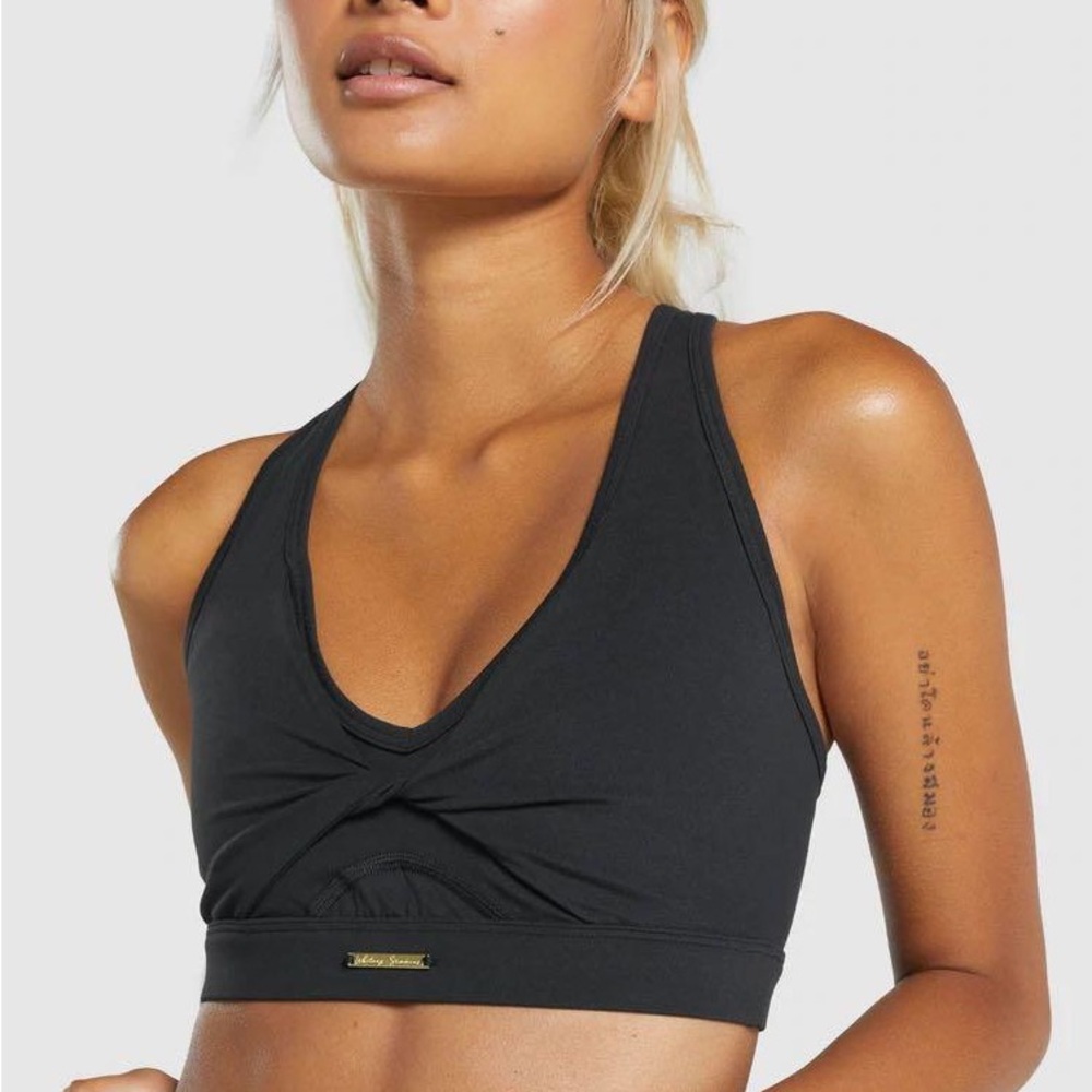 GYMSHARK x WHITNEY SIMMONS black sports bra